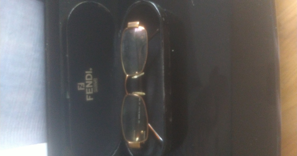 Fendi Women's Glasses with Gold Frame